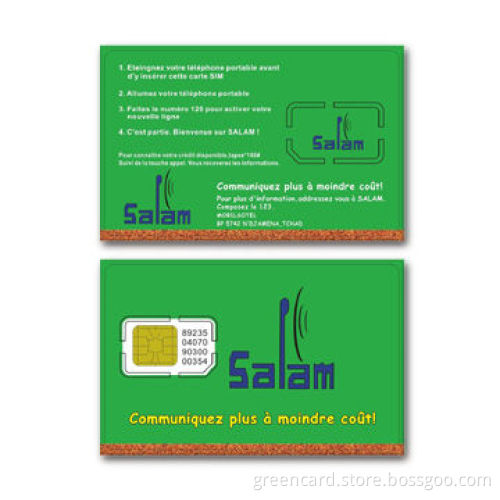 2.5G Test SIM Card with 1 to 5MHz Working Frequency, Used in Smart Card